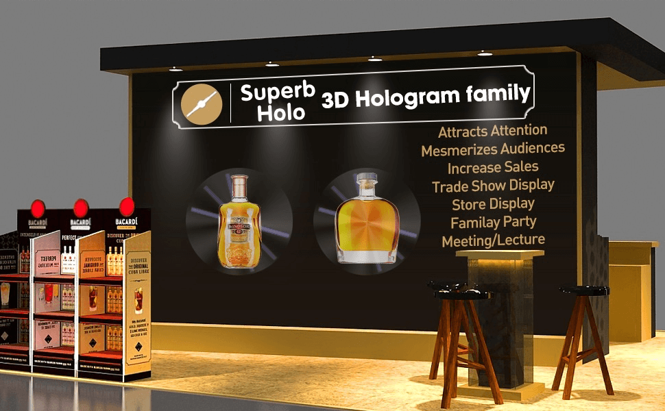 3D hologram fan