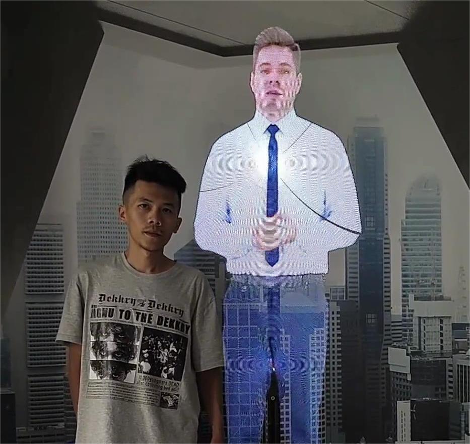 3D holographic human